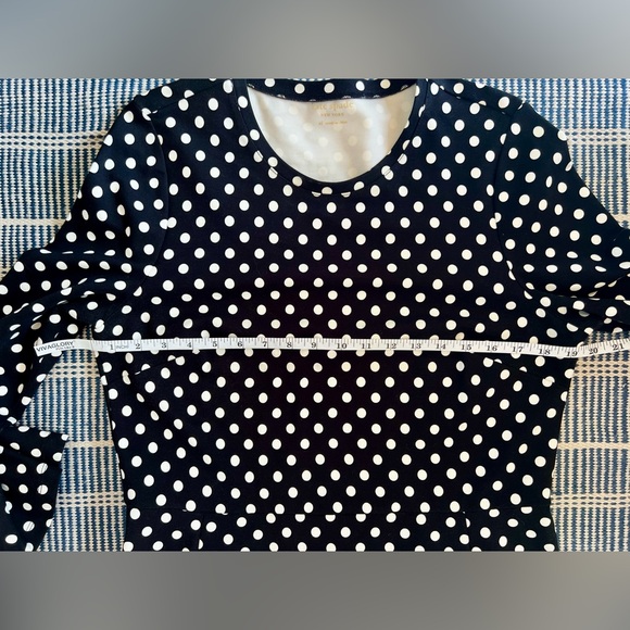 Kate Spade Lia dot ponte dress black white size XL - Picture 7 of 8